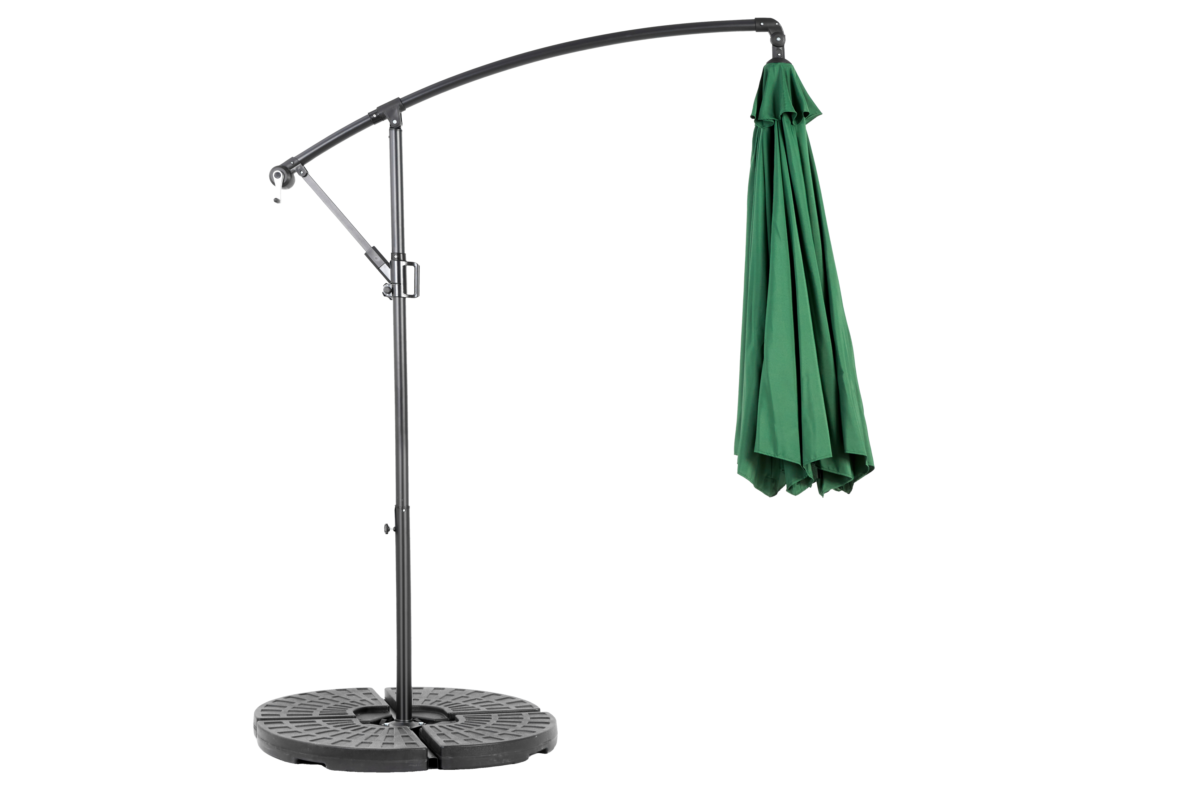 10' Offset Hanging Market Patio Umbrella w/Easy Tilt Adjustment, Base Not Included