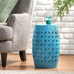 Lilac Outdoor Metal Cutout Accent Table