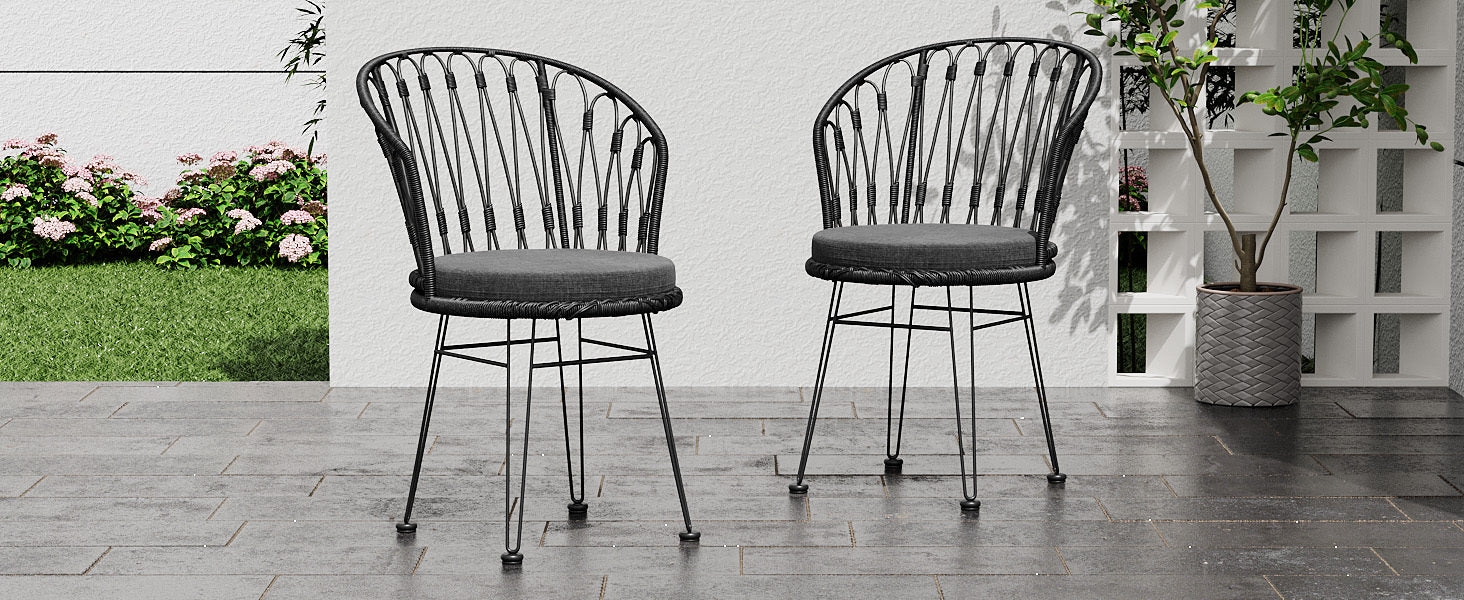Tavon Outdoor Chair, Set of 2
