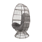 Lazulite Outdoor Egg Chair with Water-Resistant Cushion and Swivel Function