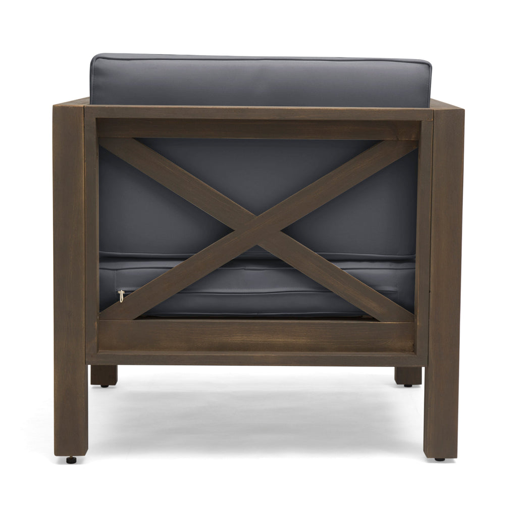 Brava Outdoor Club Chair with Water-Resistant Cushions