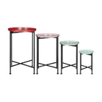 Multicolor Nesting Plant Stands, Set of 4