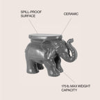 Elephant Ceramic Garden Stool