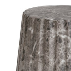 Outdoor Cleme Carved Side Table