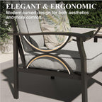 Marisol All-Weather Metal Armchairs, Set of 2