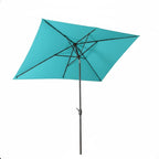 6.5 x 10 ft Rectangular Patio Umbrella with Crank, Base Not Included