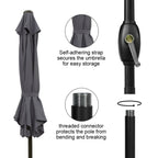 7.5 Feet Market Umbrella with Crank Lift & Tilt, Base Not Included