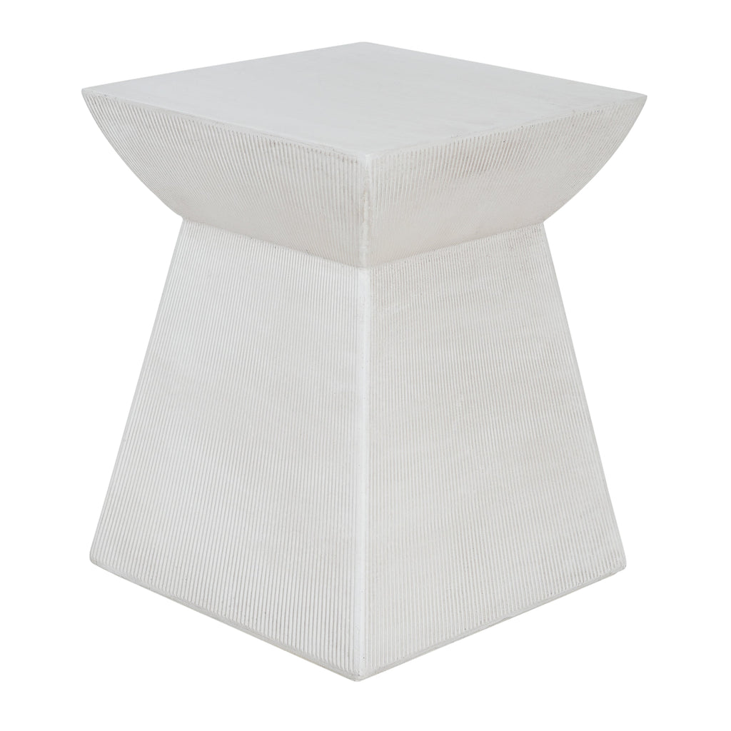 Antique-Textured Outdoor Side Table
