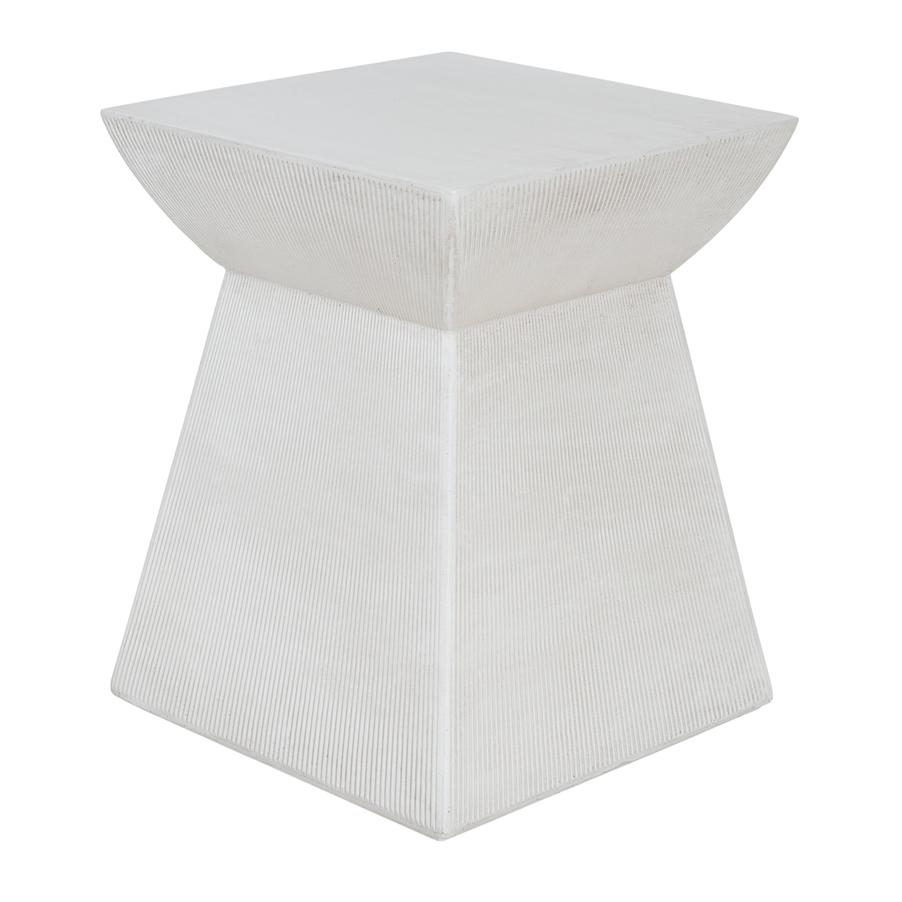 Antique-Textured Outdoor Side Table