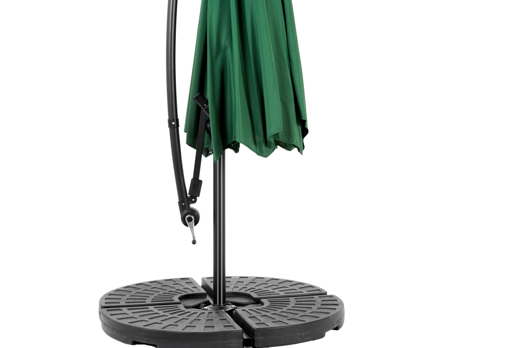 10' Offset Hanging Market Patio Umbrella w/Easy Tilt Adjustment, Base Not Included