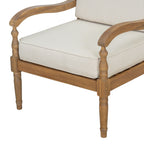 Islewood Acacia Wood Outdoor Patio Club Chair with Cushions