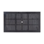 Outdoor Expandable Acacia Wood Dining Table, Dark Grey