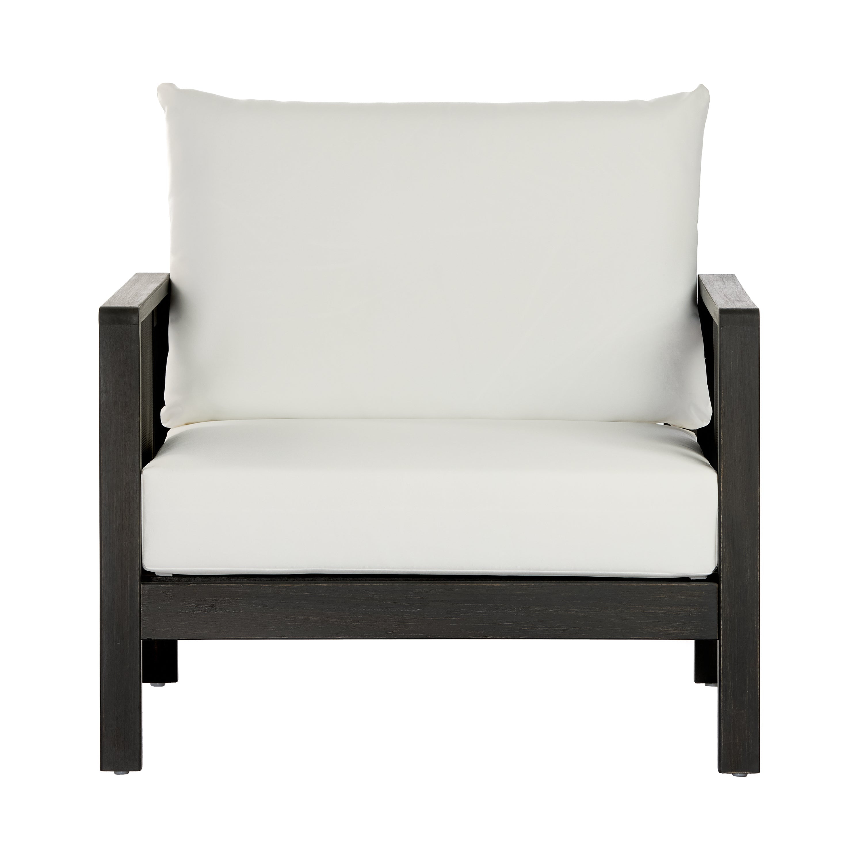 Khali Outdoor Club Chair with Acacia Wood Frame