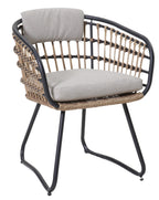 Maristella Outdoor Wicker Dining Arm Chairs, Set of 2