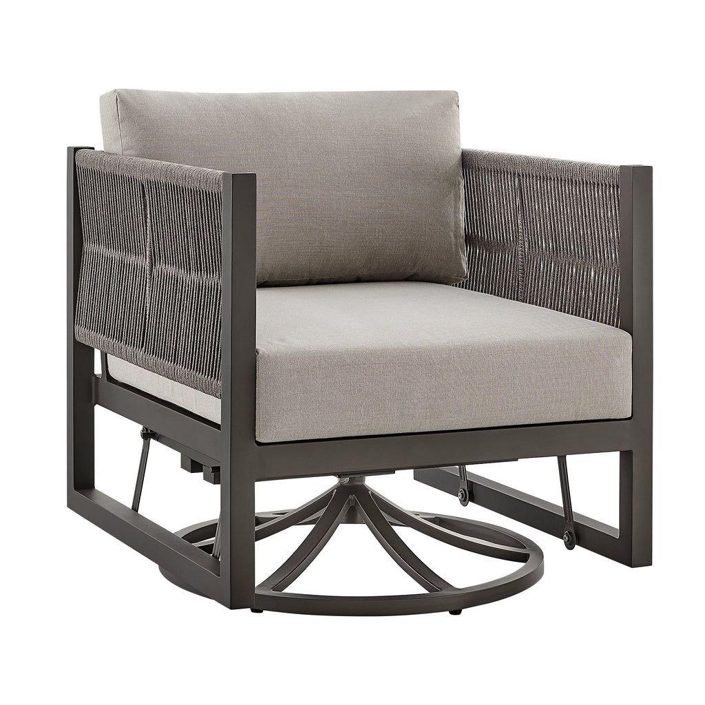 Mareike Outdoor Patio Swivel Glider Lounge Chair