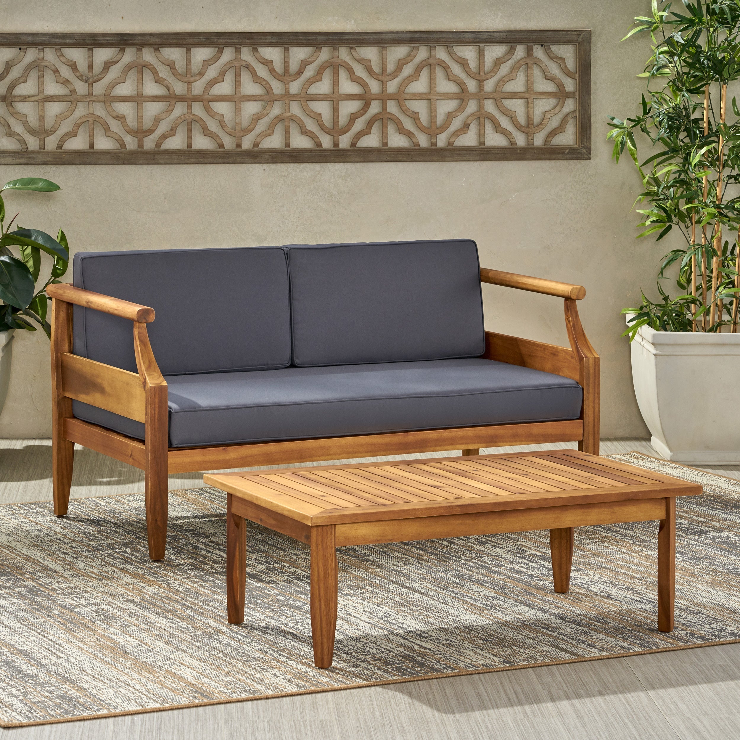 Aston 4 Piece Outdoor Patio Conversation Set