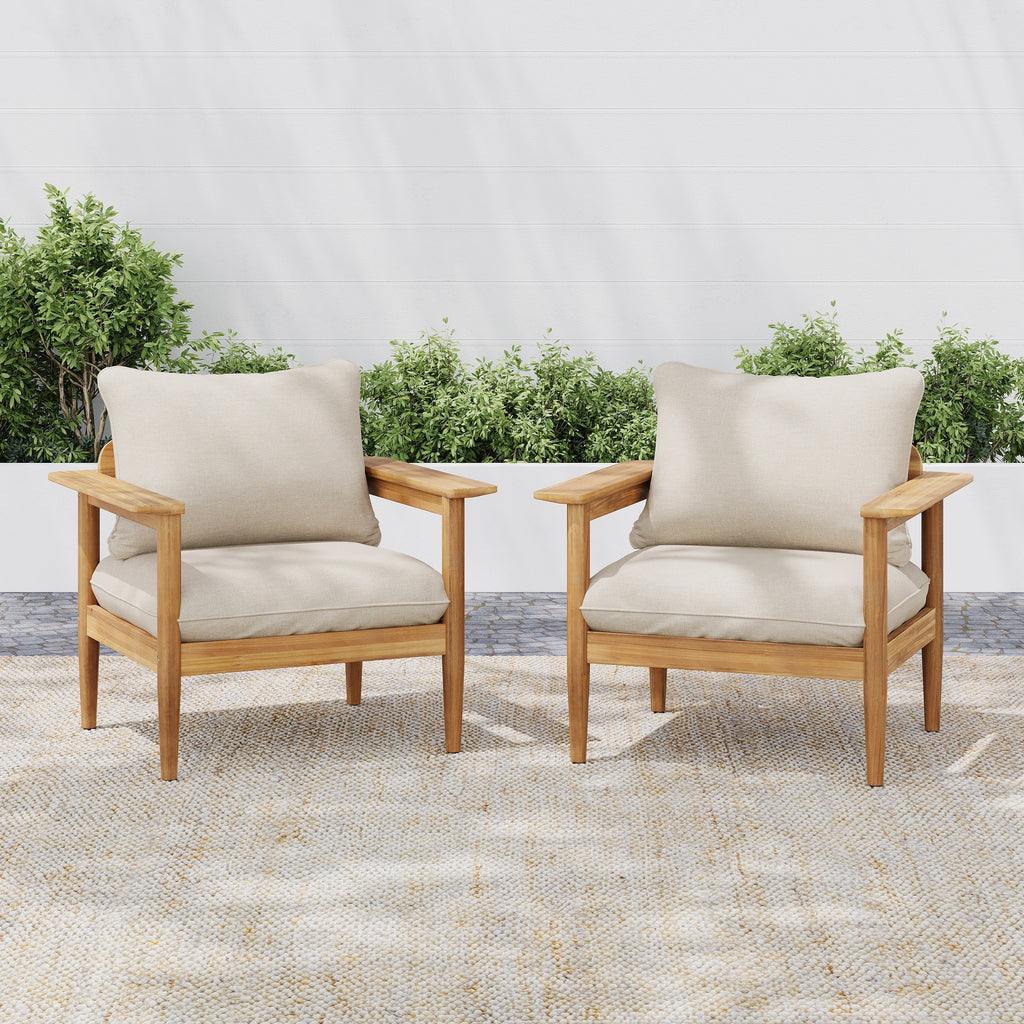 Terassi Outdoor Acacia Wood Lounge Chair