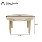Millie Outdoor Acacia Wood Loveseat & Coffee Table Set