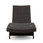 Crete Wicker Chaise Lounge, Set of 2