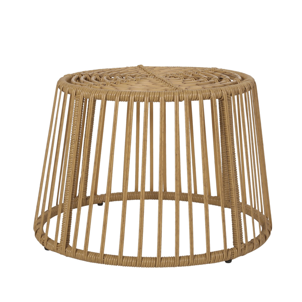 Enduring 2-Piece Rattan Patio Set with Club Chair and Side Table