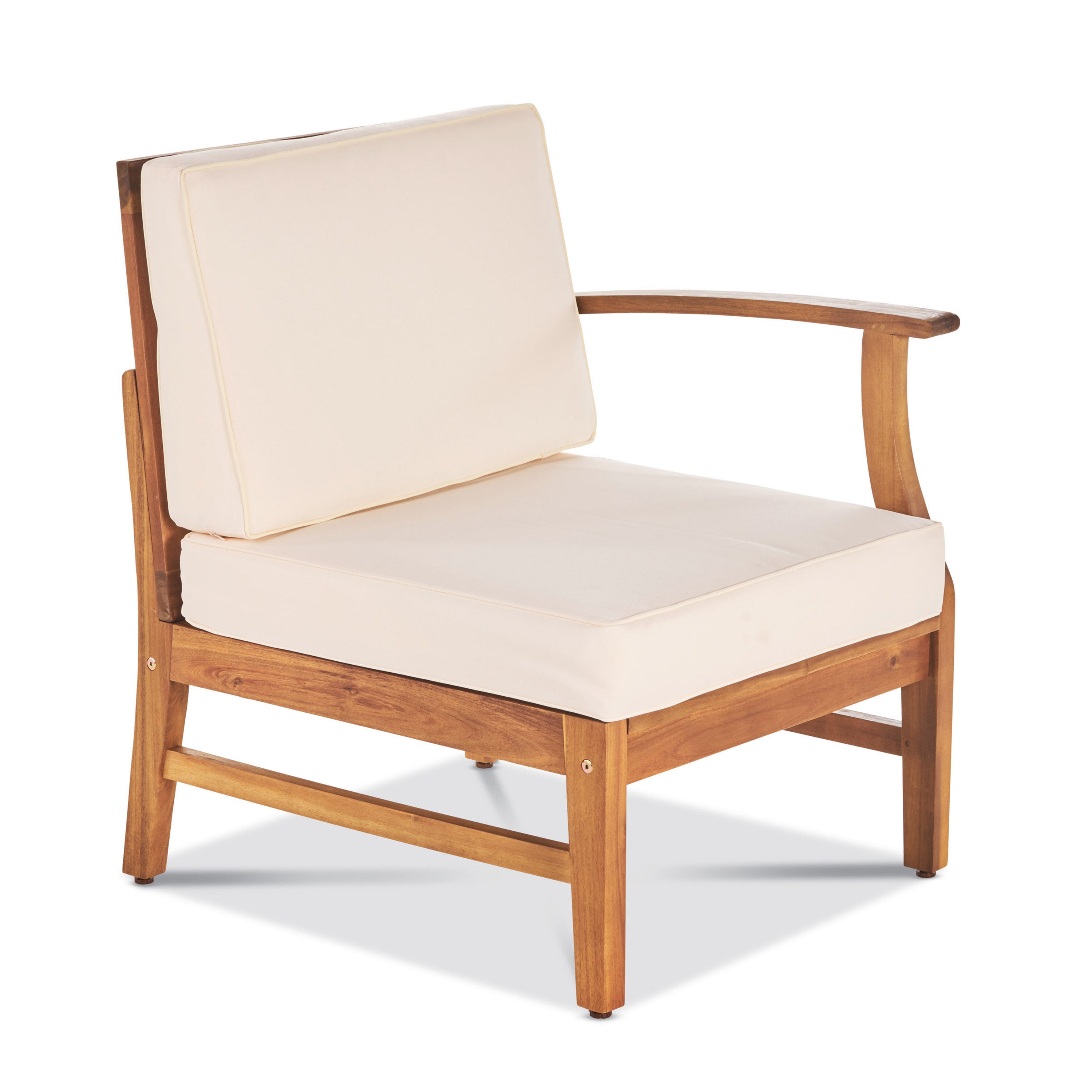 Perla Outdoor L-Shape Sectional Sofa with Coffee Table