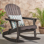 Echoes Outdoor Acacia Wood Adirondack Rocking Chair