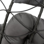 2-Person Swinging Egg Chair with Stand