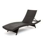 Crete Wicker Chaise Lounge, Set of 2