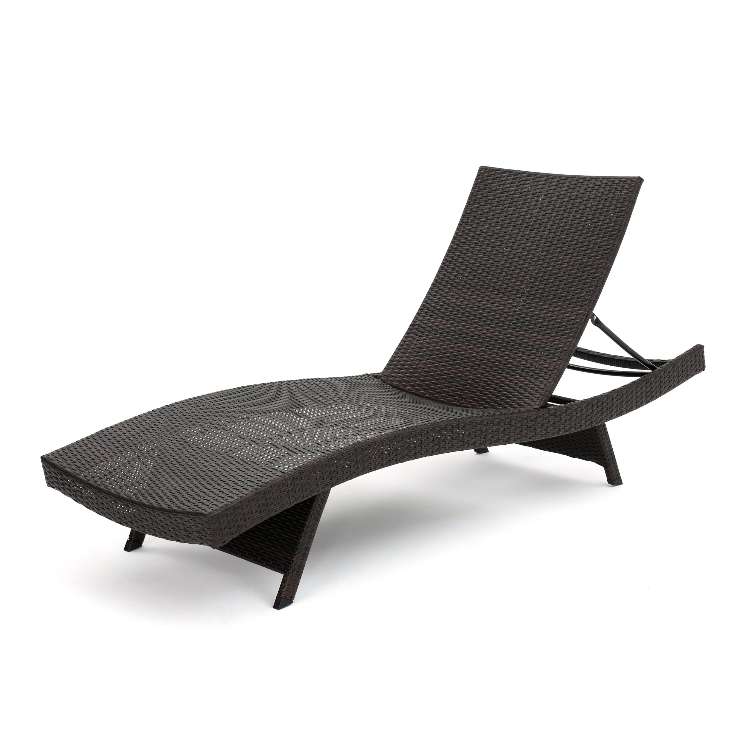 Crete Wicker Chaise Lounge, Set of 2