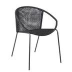 Quilla Indoor Outdoor Stackable Rope Dining Chairs, Set of 2