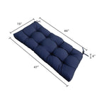 47" Tufted Outdoor Bench Cushion