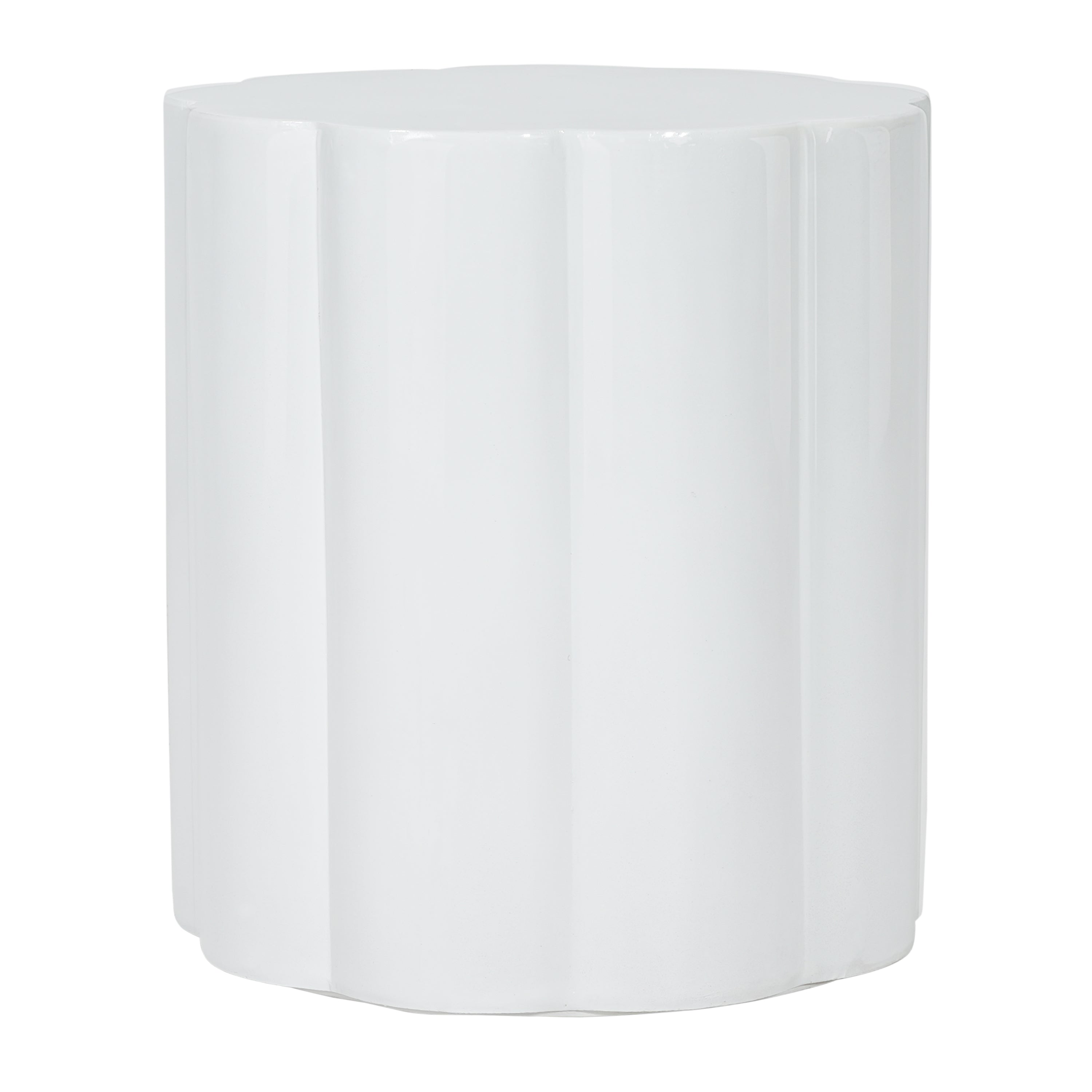 High-Gloss Magnesium Oxide Outdoor Side Table