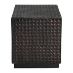 Antique Copper Cube Outdoor Side Table