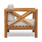 Brava Outdoor Club Chair with Water-Resistant Cushions