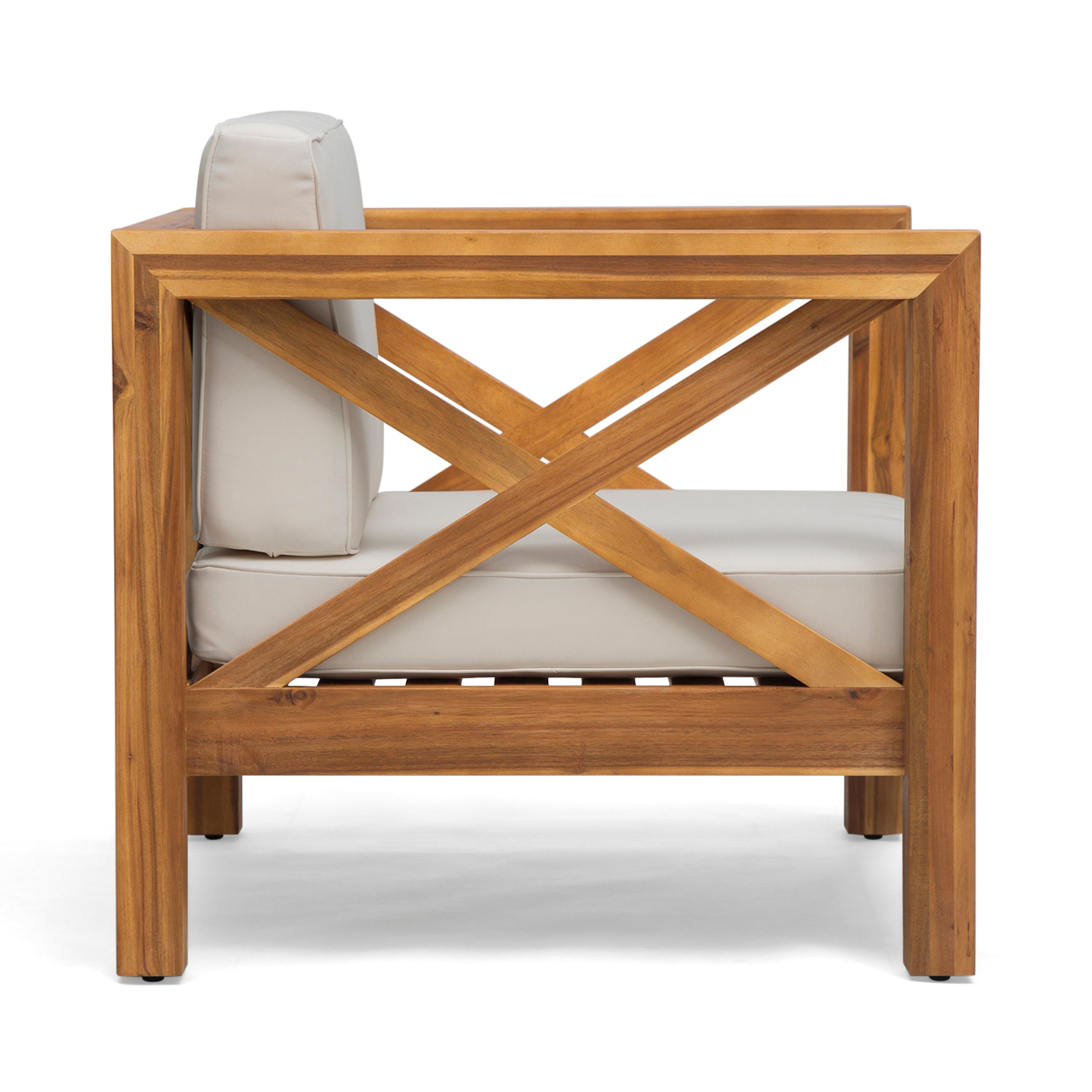 Brava Outdoor Club Chair with Water-Resistant Cushions