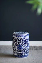 Outdoor Small Porcelain Stool with Dazzling Pattern