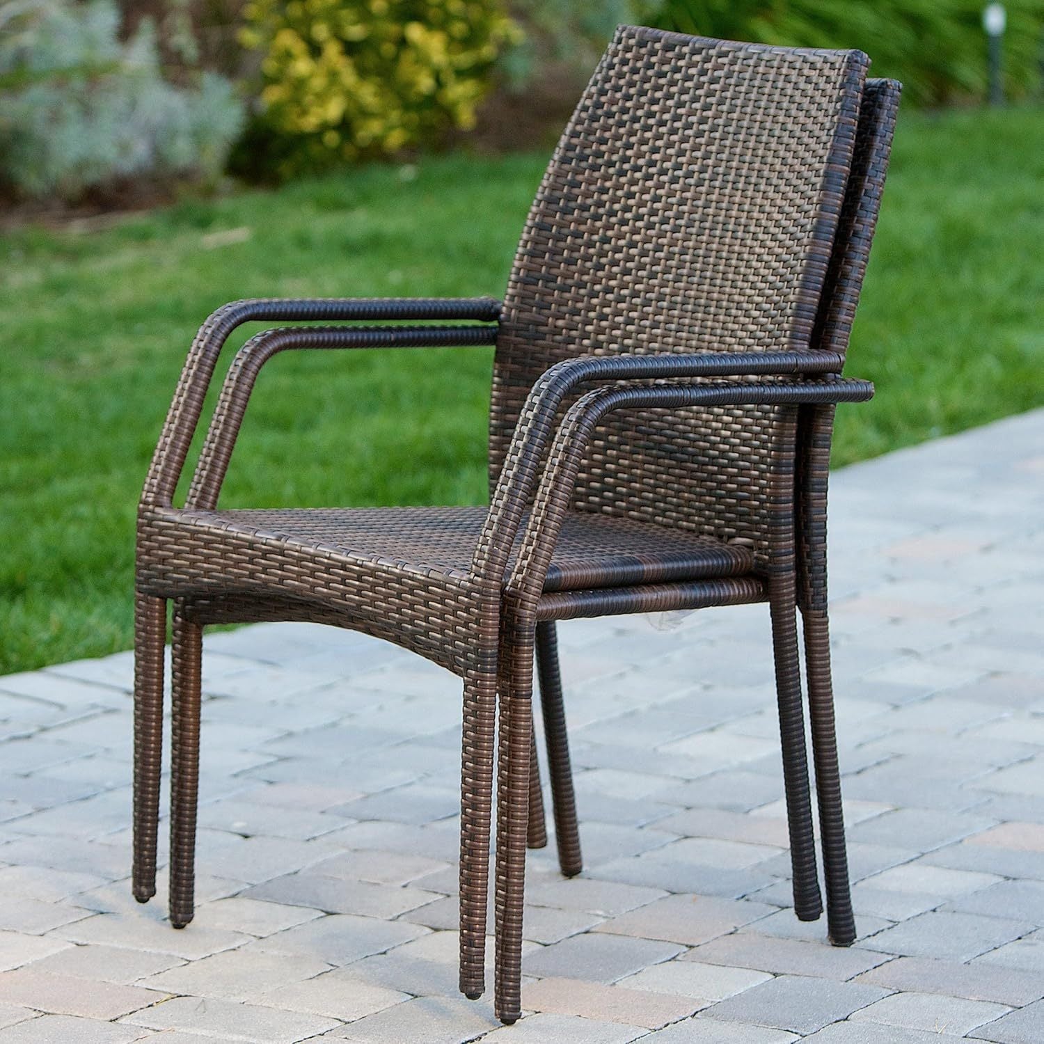 Mercer Outdoor Wicker Chairs, Set of 2