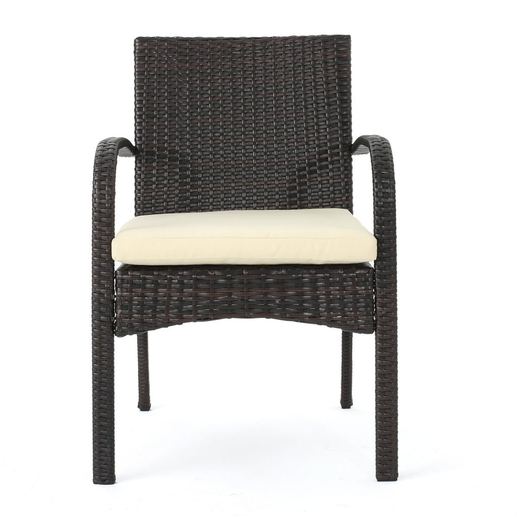 Cordoba Outdoor Wicker Dining Chairs, Set of 2