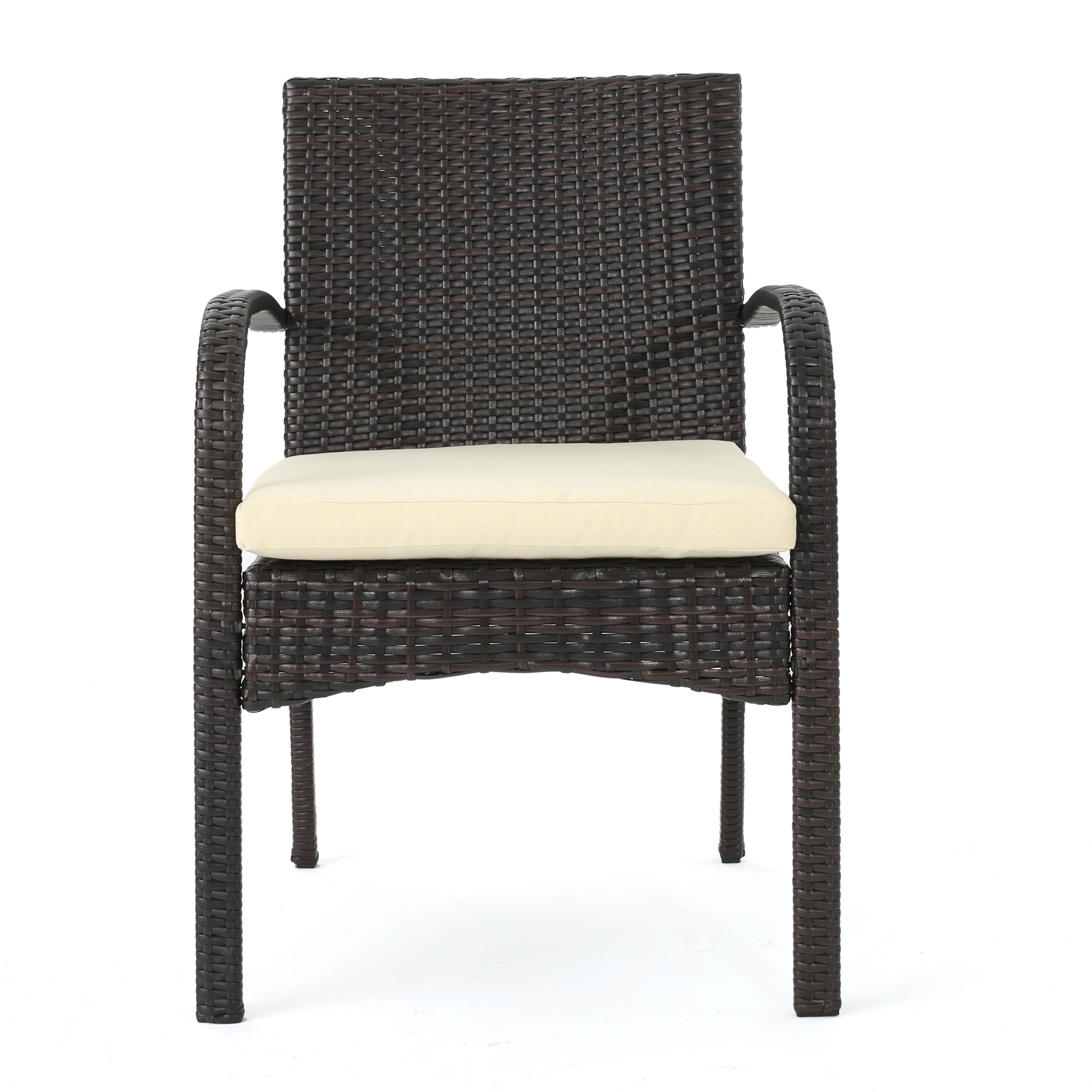 Cordoba Outdoor Wicker Dining Chairs, Set of 2