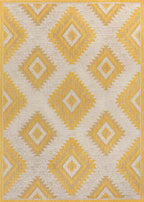 Lior Geometric Moroccan Diamond Indoor/Outdoor Runner Rug