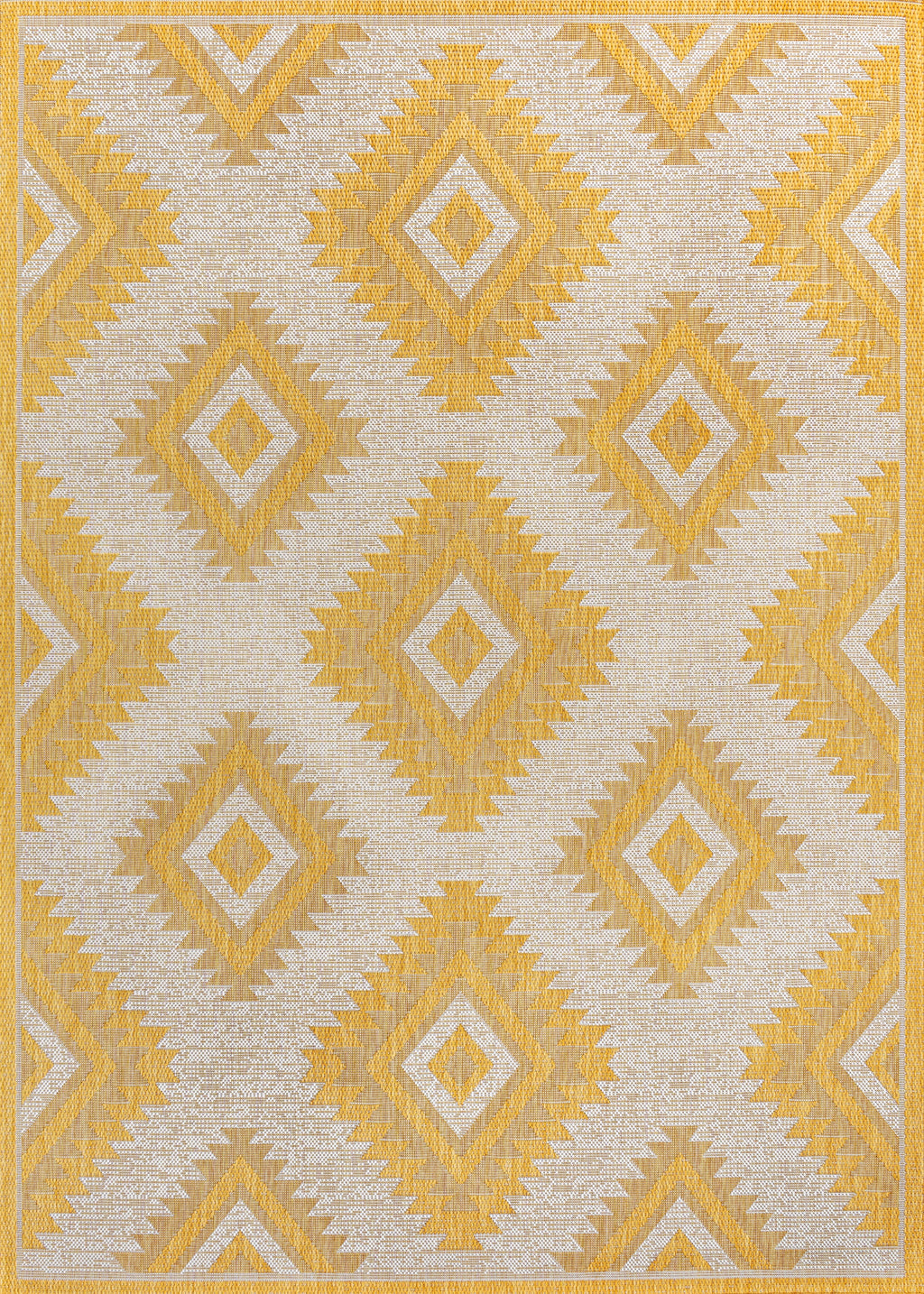 Lior Geometric Moroccan Diamond Indoor/Outdoor Runner Rug