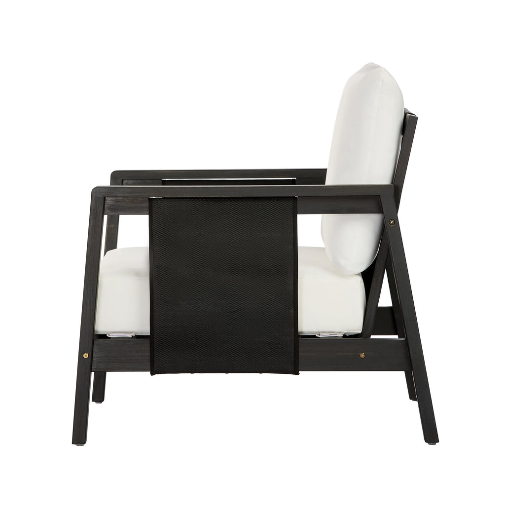 Khali Outdoor Club Chair with Acacia Wood Frame