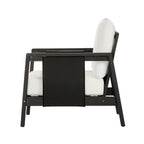 Khali Outdoor Club Chair with Acacia Wood Frame