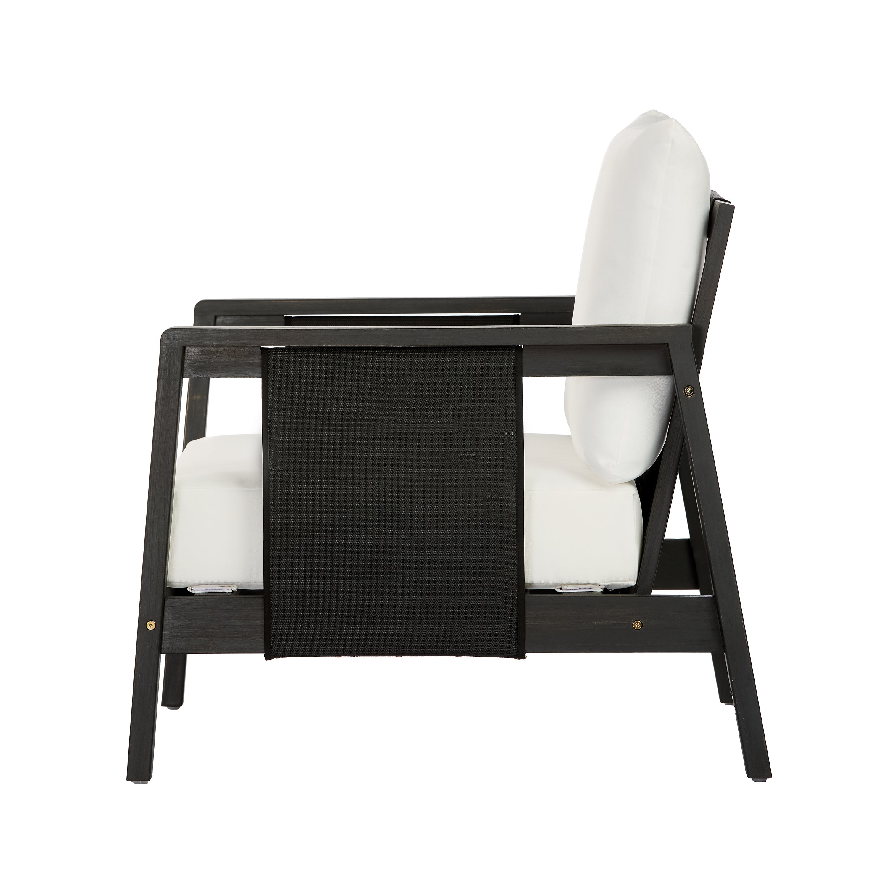 Khali Outdoor Club Chair with Acacia Wood Frame