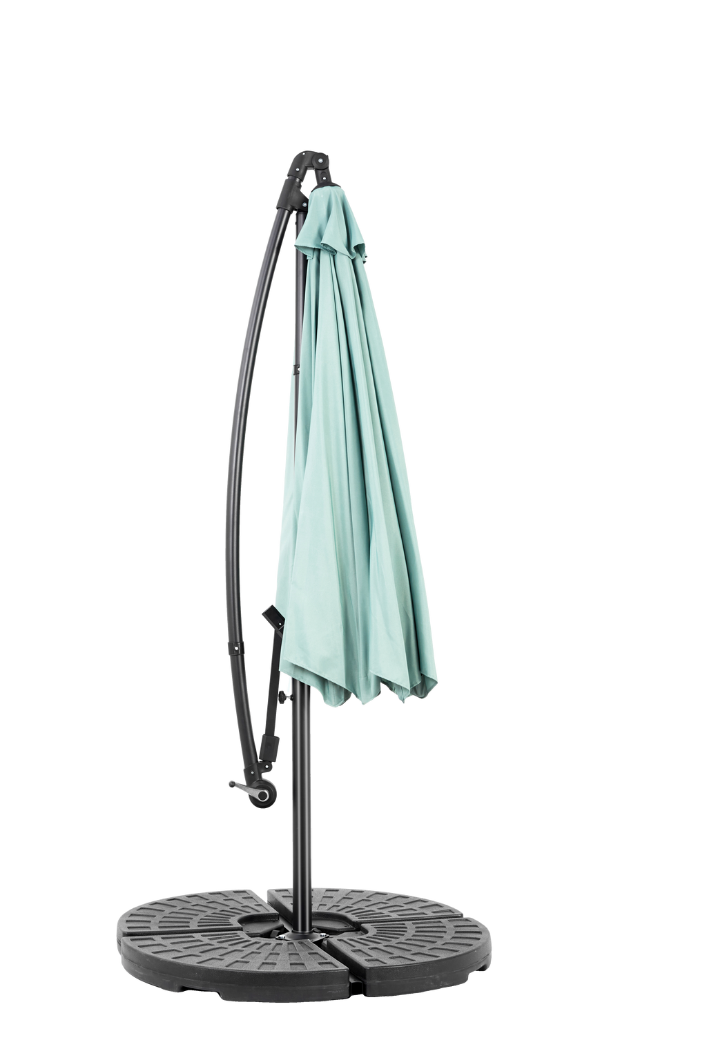 10' Offset Hanging Market Patio Umbrella w/Easy Tilt Adjustment, Base Not Included