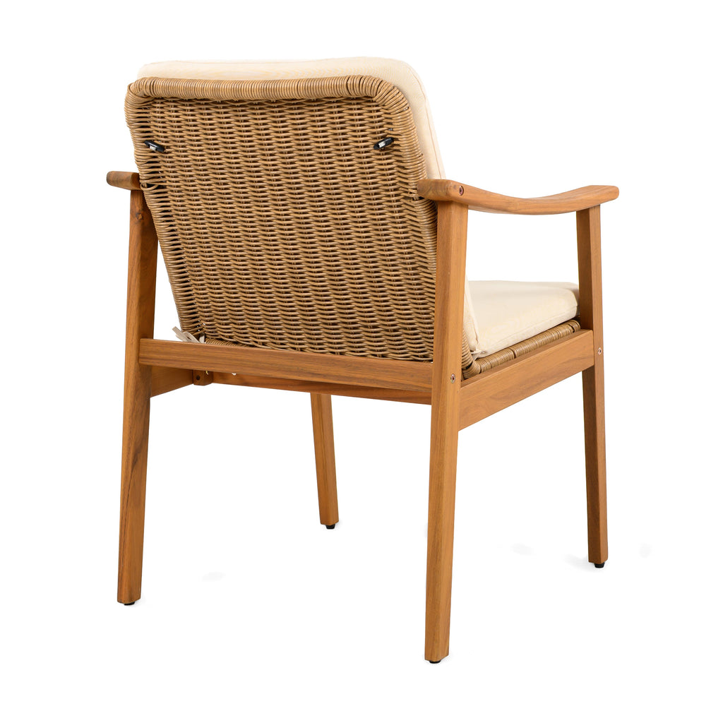 Avenue Acacia Wood Outdoor Dining Chairs, Set of 2