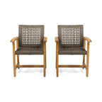 Hampton Outdoor Rattan Dining Chairs, Set of 2