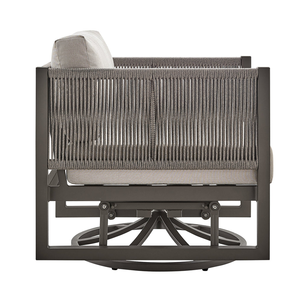Mareike Outdoor Patio Swivel Glider Lounge Chair