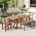 Acacia Wood Outdoor Dining Set