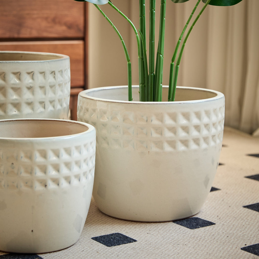Arvo Handmade Ceramic Planter, Set of 3